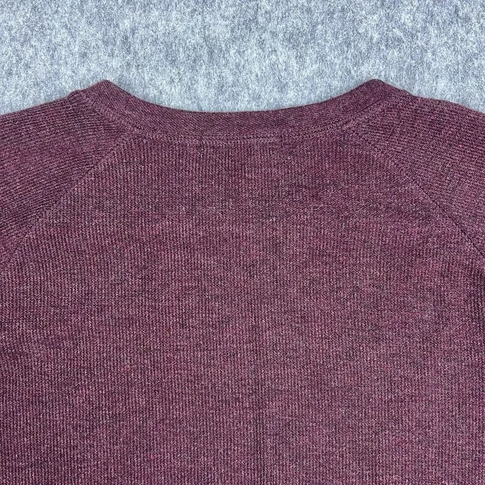 Banana Republic Men's Sweater Crew Neck 100% Cotton Long Sleeve Maroon Size L